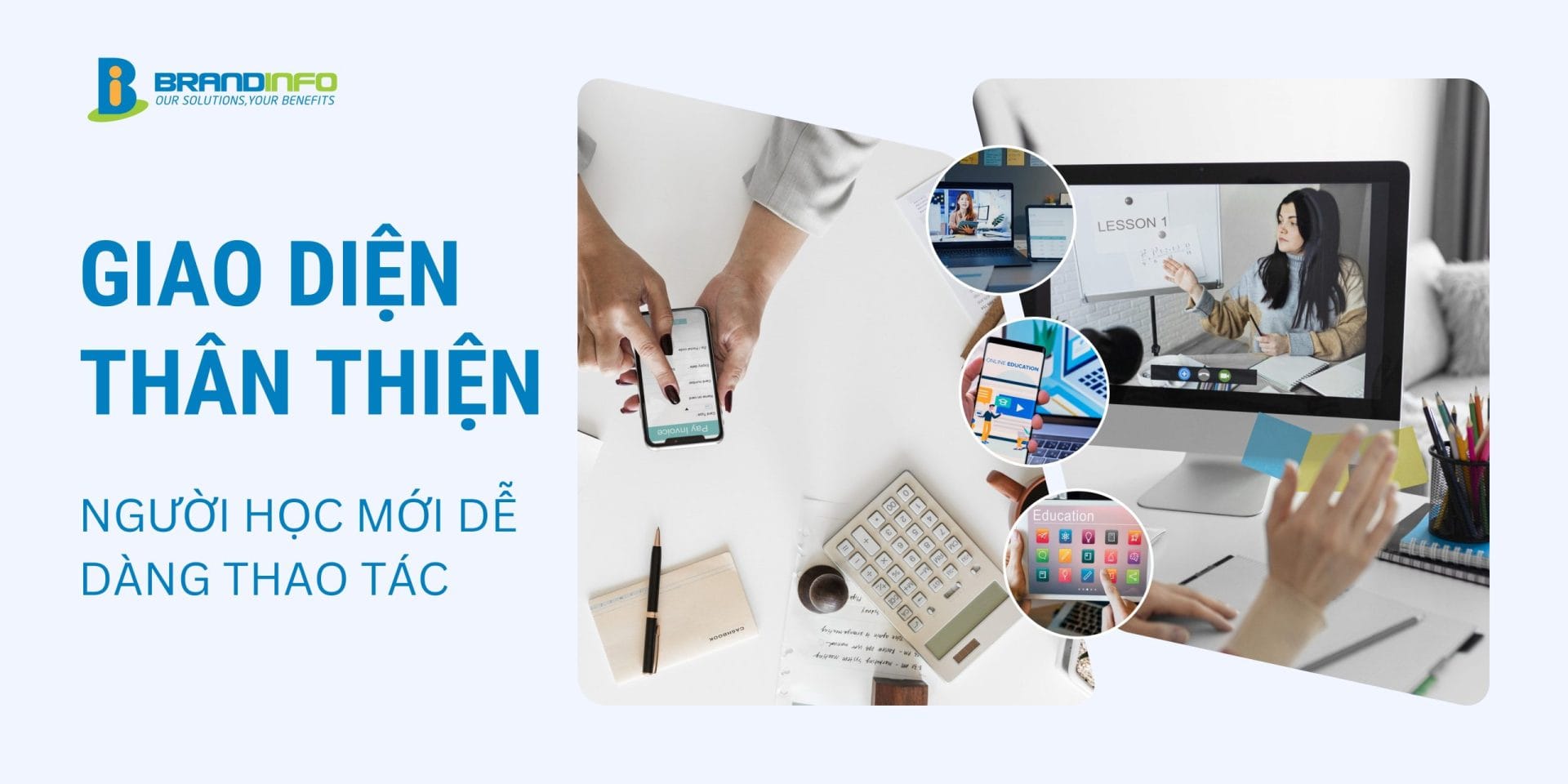 giao diện thân thiện